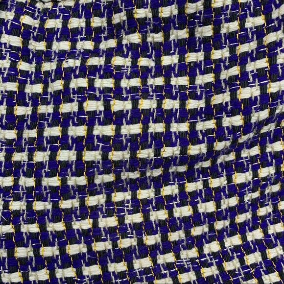 J.Crew Purple Metallic Tweed Cafe Capri Dress Pants-4 - Picture 7 of 9